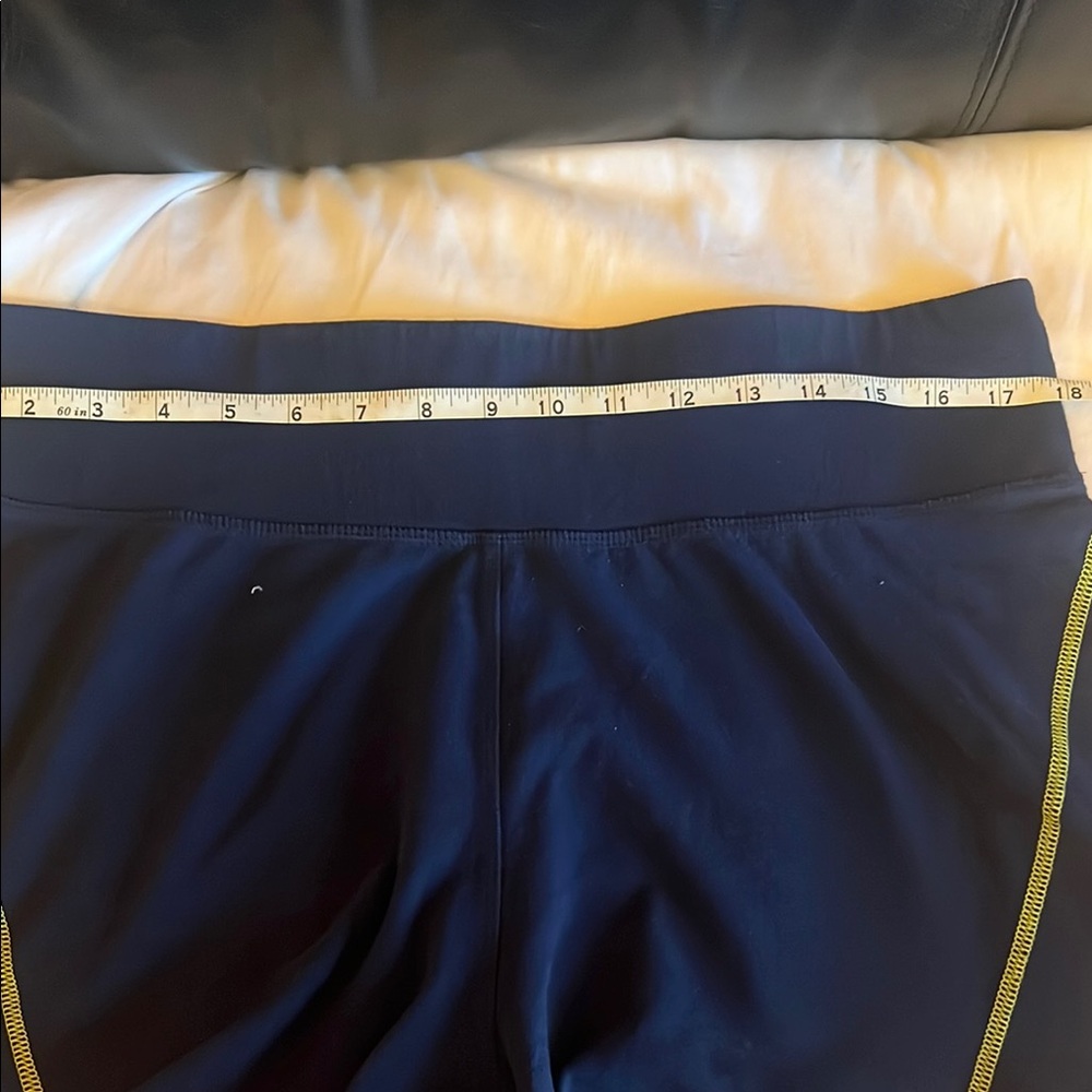 Navy Blue Shorts with Yellow Trim Size Une